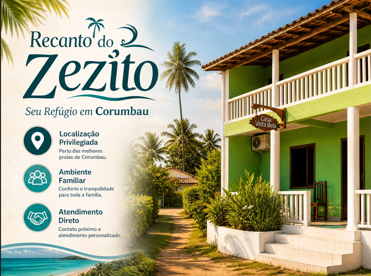 Recanto do Zezito — Seu refúgio em Corumbau: localização privilegiada, ambiente familiar, atendimento direto, hospedagem, cozinha e experiências